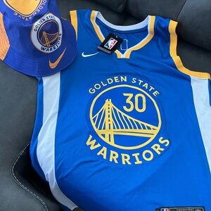 Golden State Curry NBA Jersey and bucket Hat